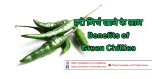 Read more about the article हरी मिर्च खाने के लाभ – Benefits of Green Chillies