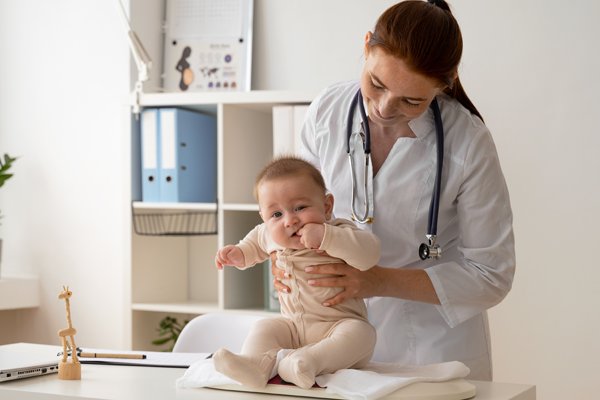 Baby with Doctor