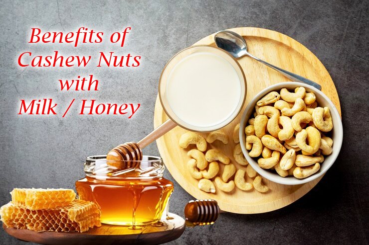 Benefits of Cashew Nuts with Milk / Honey