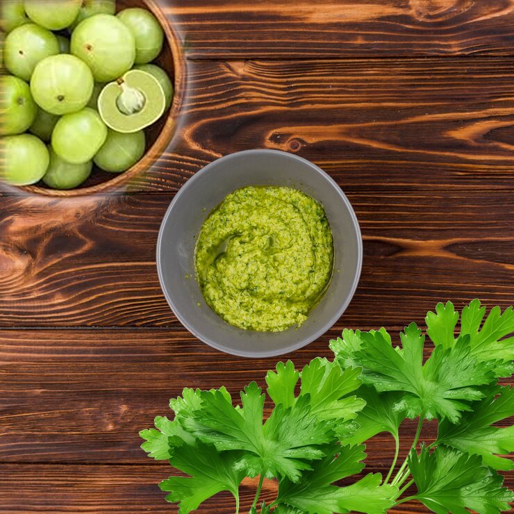 hare dhaniye ki chutney