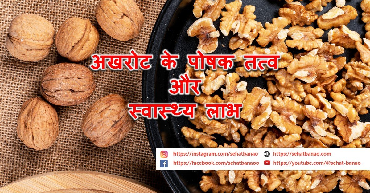 Read more about the article अखरोट के पोषक तत्व और स्वास्थ्य लाभ – Nutrients and Health Benefits of Walnuts