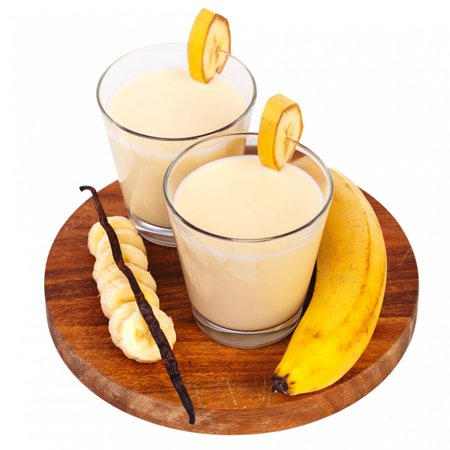 Banana Milk Shake in glasses