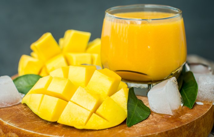 Mango Shake in a Glass